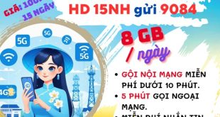 Gói cước 15NH MobiFone: Ưu đãi 8GB mỗi ngày, gọi thả ga, dùng 15 ngày