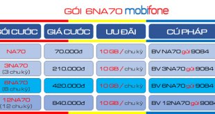 Đăng ký gói cước 6NA70 MobiFone có ngay 10GB/ tháng, truy cập data liên tục nữa năm