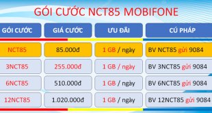 Đăng ký gói cước 3NCT85 Mobifone nhận 90GB data, miễn phí Nhaccuatui 3 tháng
