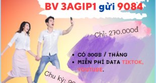 Đăng ký gói cước 3AGIP1 Mobifone ưu đãi 90GB data dùng tiện ích thả ga