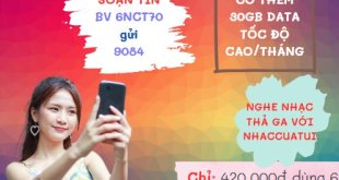 Cách đăng ký gói cước 6NCT70 Mobifone nhận ưu đãi 180GB kèm 1 tài khoản VIP NhacCuaTui sử dụng 6 tháng