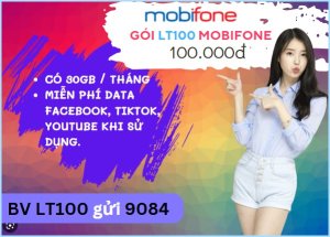 Đăng ký gói cước LT100 Mobifone nhận 30GB, free giải trí- luyện thi chỉ 100K/ tháng