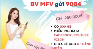 Đăng ký gói cước MFV Mobifone miễn phí gọi nội nhóm, có 300GB Data