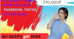 Đăng ký gói cước 3AGIP2 Mobifone dùng data và tiện ích thả ga 3 tháng