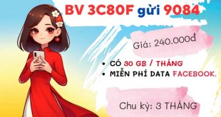 Hướng dẫn đăng ký gói cước 3C80F MobiFone nhận ngay 1GB/ngày- free Facebook, ClipTV suốt 3 tháng