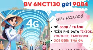 Đăng ký gói cước 6NCT130 MobiFone: Miễn phí gọi, data thả ga, giá chỉ 780.000đ/ 6 tháng