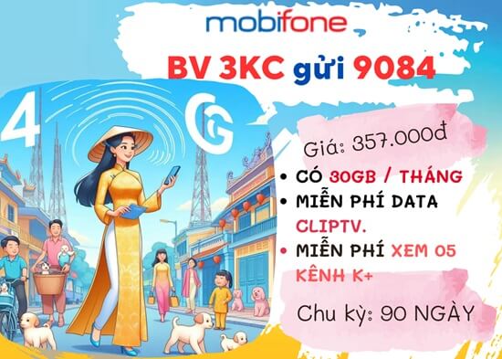 Cách đăng ký gói cước 3KC MobiFone - Siêu ưu đãi, giá siêu hời!