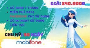 Gói cước 3MEF MobiFone: 240.000đ/3 tháng, miễn phí học tiếng Anh và Facebook thả ga!