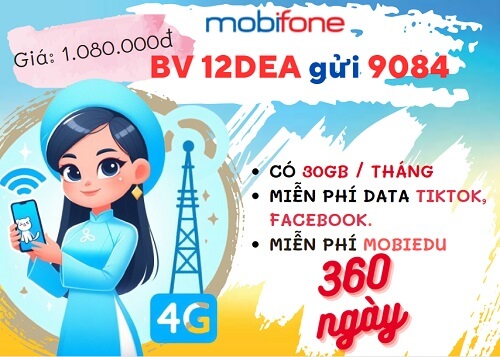 Đăng ký gói cước 12EDA Mobifone nhận 360GB data kèm hàng loạt tiện ích miễn phí