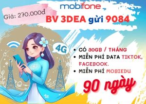 Đăng ký gói cước 3EDA Mobifone nhận 90GB data, dùng tiện ích thả ga