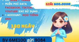Đăng ký gói cước 6ME100 Mobifone ưu đãi 180GB data miễn phí tiện ích 6 tháng