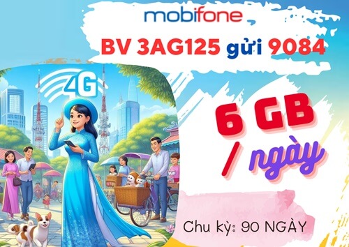 Đăng ký gói cước 3AG125 Mobifone nhận 540GB data kèm 3 tháng dùng mobiAgri miễn phí