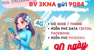 Cách đăng ký gói cước 3KNA Mobifone dùng 3 tháng chỉ 270k