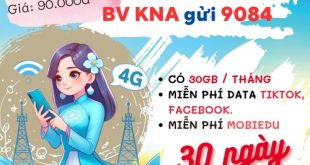 Gói cước KNA Mobifone: Có 30GB, dùng free TikTok, Youtube, 30 ngày sử dụng