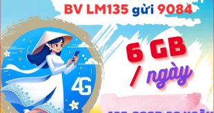 Đăng ký gói cước LM135 Mobifone chỉ 135k nhận 180GB data