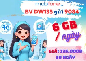Gói cước DW135 MobiFone: Ưu đãi tới 6GB mỗi ngày, miễn cước kho Postcast