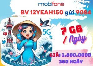 Đăng ký gói cước 12YEAH150 Mobifone online và giải trí tốc độ cao giá rẻ cả năm