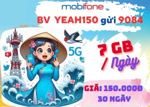 Đăng ký gói cước YEAH150 MobiFone có ngay 7GB DATA tốc độ cao