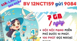 Gói cước 1212NCT159 Mobifone: Có ngay 7GB mỗi ngày, gọi thả ga, dùng 1 năm