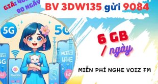 Gói cước 3DW135 Mobifone chỉ với 135.000đ có ngay mỗi ngày 6GB, dùng 3 tháng