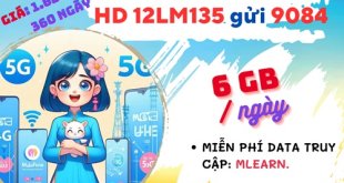 Gói cước 12LM135 Mobifone có ngay 6GB mỗi ngày, dụng trọn gói 1 năm
