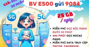 Gói cước E500 MobiFone: Có ngay 25GB mỗi ngày, sử dụng 5G, chu kỳ 30 ngày