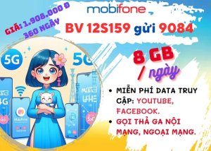 Đăng ký gói cước 12S159 Mobifone liên lạc và sử dụng data giá siêu rẻ cả năm