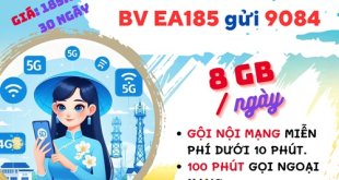Gói cước EA185 MobiFone: Ưu đãi 8GB mỗi ngày, truy cập MXH không giới hạn