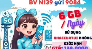 Gói cước N139 Mobifone ưu đãi 6GB mỗi ngày, dùng 30 ngày