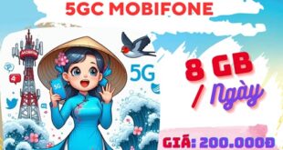 Đăng ký gói cước 5GC Mobifone chỉ 200k nhận ưu đãi 240GB data,1.750 phút gọi kèm tiện ích miễn phí