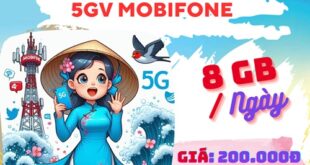 Đăng ký gói cước 5GV Mobifone trải nghiệm dịch vụ hoàn hảo cùng combo ưu đãi khủng