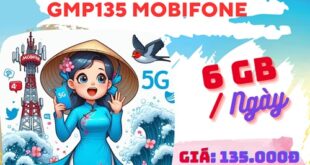 Đăng ký gói cước GMP135 Mobifone nhận ưu đãi 6GB data mỗi ngày suốt cả tháng
