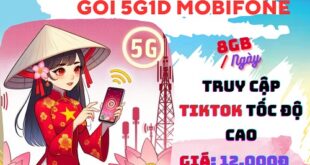 Gói cước 5G1D Mobifone nhận ưu đãi 8GB data, dùng Tiktok thả ga chỉ 12k