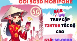 Đăng ký gói cước 5G3D Mobifone nhận ưu đãi 24GB data kèm 3 ngày miễn phí Tiktok