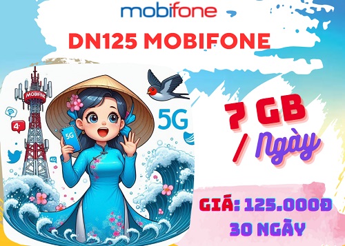 Cách đăng ký gói cước DN125 Mobifone cho thuê bao Quảng nam, Đà Nẵng