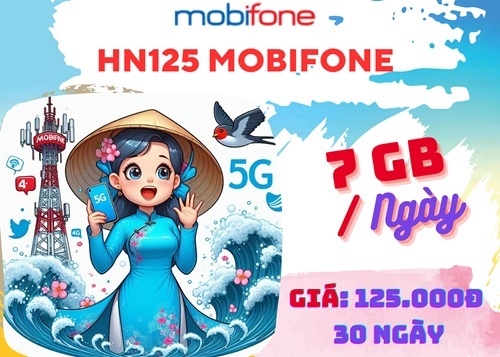 Gói cước HN125 Mobifone nhận ưu đãi 11GB data mỗi ngày