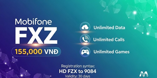 Gói cước FXZ Mobifone dùng data, liên lạc và chơi game thả ga suốt cả tháng