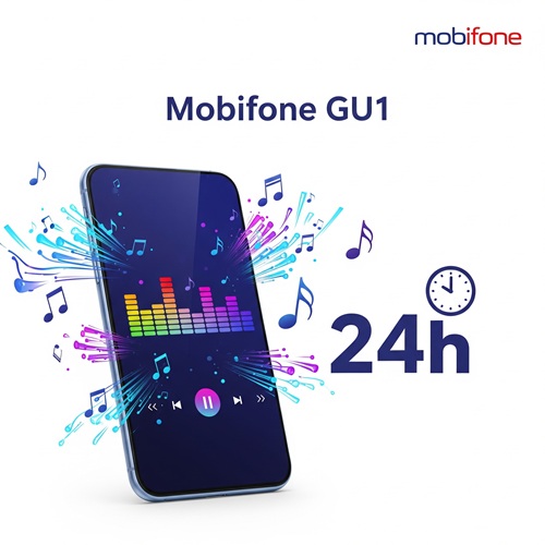 Đăng ký gói cước GU1 Mobifone nhận ưu đãi 1GB data, nghe nhạc cùng GuMusic cả ngày
