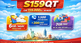 Gói Cước S159QT Mobifone: 6GB/Ngày, 1.500 Phút Nội Mạng & 200 Phút Ngoại Mạng Chỉ 159.000đ
