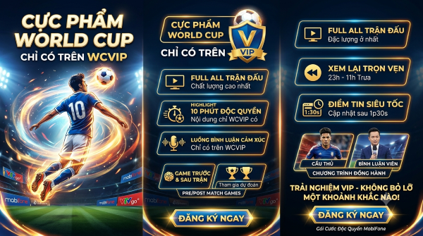 Gói cước WCVIP MobiFone – Trải Nghiệm Xem World Cup VIP Đỉnh Cao